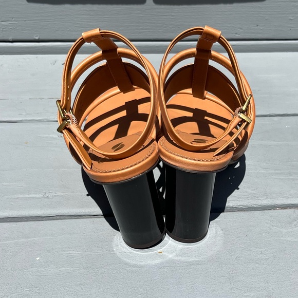 Franco Sarto Ollieglad Camel Strappy Heel Size 8 - Picture 2 of 10